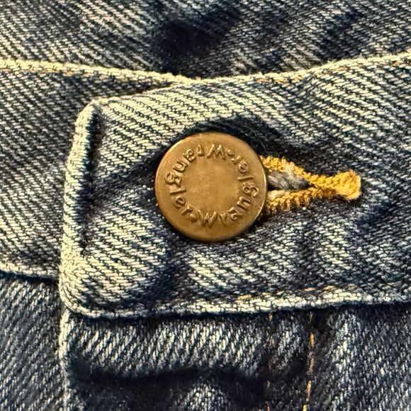 Wrangler 5 Star Premium Denim Regular Fit Blue Jeans Size 36 X 32 (measures 31”) - Picture 5 of 9